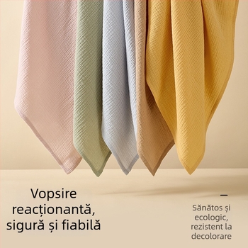 Prosop bebeluși din bumbac 100% cu tifon dublu-strat, greutate 100-200 g, pentru toate anotimpurile, procesare personalizată disponibilă