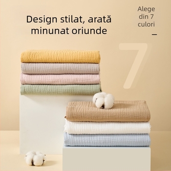 Prosop bebeluși din bumbac 100% cu tifon dublu-strat, greutate 100-200 g, pentru toate anotimpurile, procesare personalizată disponibilă