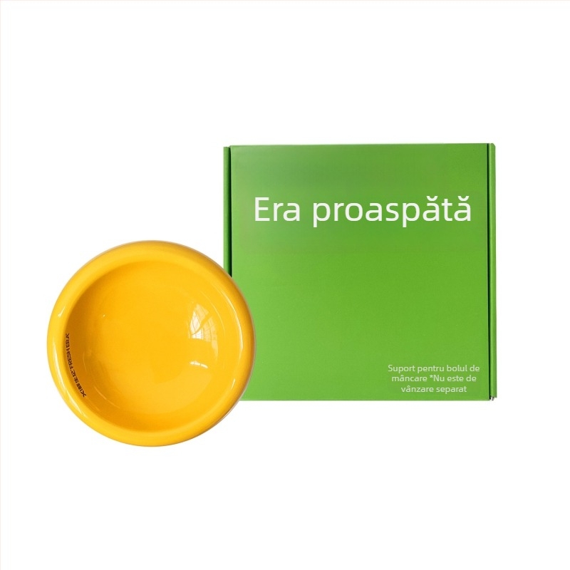 Vas ceramic dual pentru mâncare și apă pentru pisici — brand Naughty, fără alimentare automată