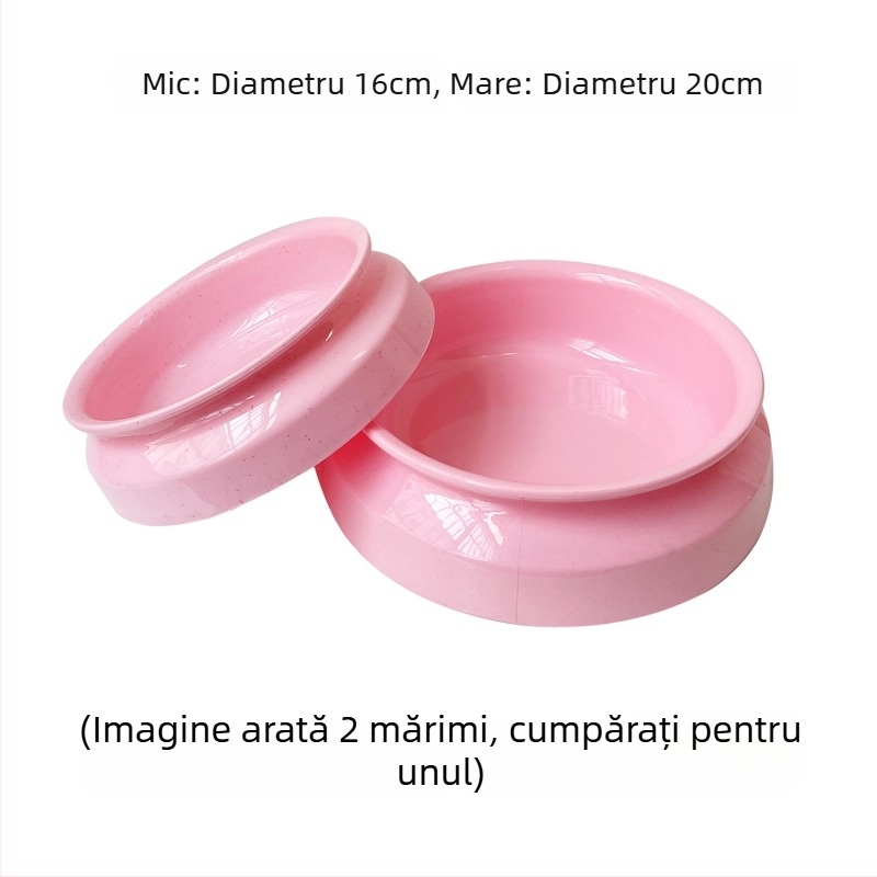 Vas ceramic dual pentru mâncare și apă pentru pisici — brand Naughty, fără alimentare automată