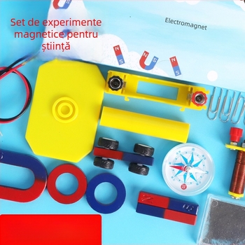 Set magnetic pentru științe primare pentru experimente cu busolă — materiale didactice; Domeniu: științe pentru școala primară; Utilizare: interior și exterior; Material: metal, magnet, plastic; Greutate: 234