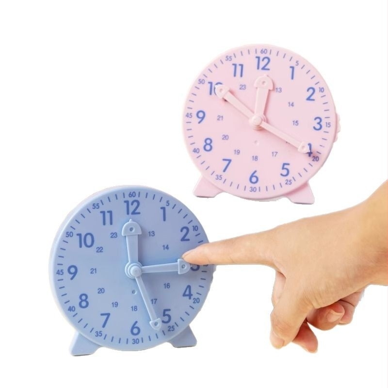 Model de ceas educațional pentru școala primară – cadran cu trei pini de legătură, din plastic, brand Telford, dezvoltare intelectuală, vârsta 7–14
