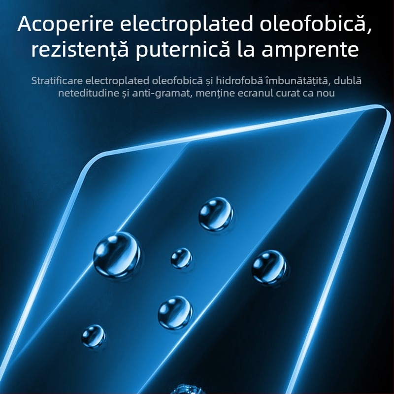 Protecție ecran din film tempered pentru Tesla Model 3 – afișajul consolei centrale și zona din spate; antiamprentă, rezistent la uleiuri