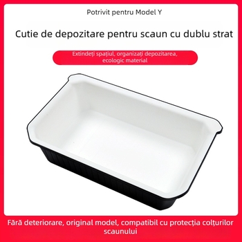 Tesla Model Y Cutie de depozitare sub scaun – ABS, impermeabilă, montaj pe scaun