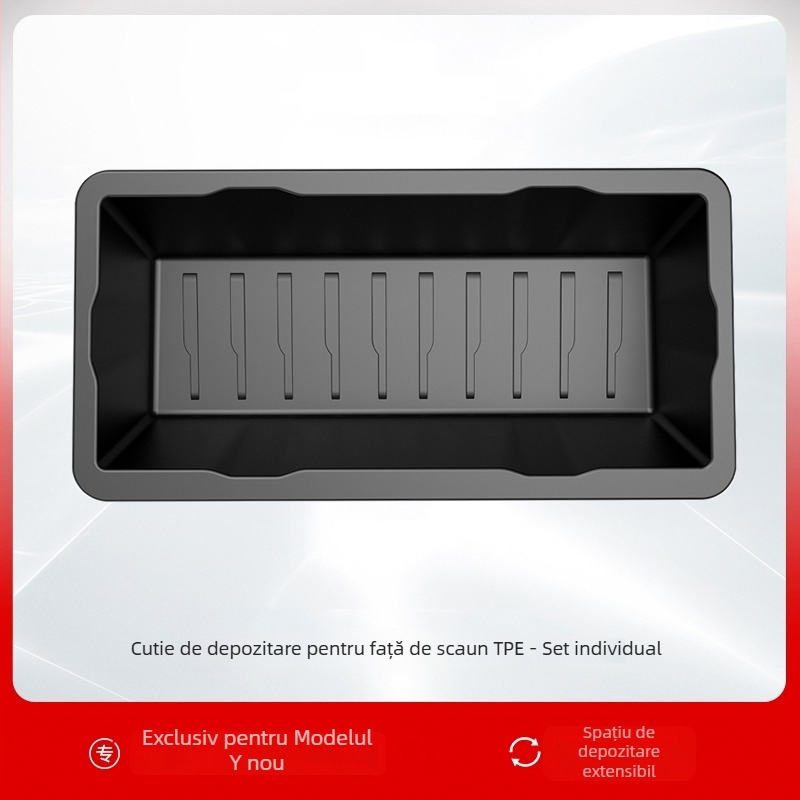 Tesla Model Y Cutie de depozitare sub scaun – ABS, impermeabilă, montaj pe scaun