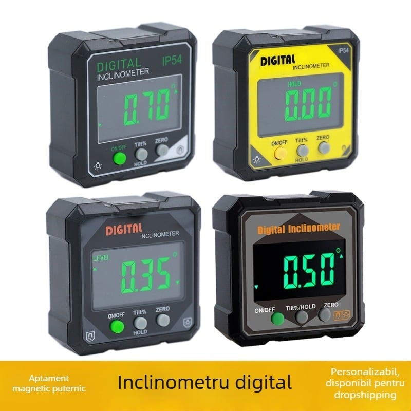 JAVIER inclinometru digital IP54 cu bază magnetică