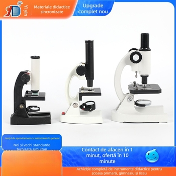 Microscop monocular educațional pentru știința școlară — microscop de laborator cu rezoluție înaltă pentru celule, bacterii și microorganisme