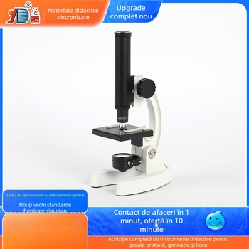 Microscop monocular educațional pentru știința școlară — microscop de laborator cu rezoluție înaltă pentru celule, bacterii și microorganisme