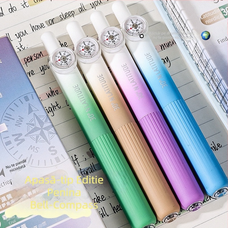 Blue fruit Compass pocket pen — corp din plastic, vârf din oțel inoxidabil, greutate 60 g.