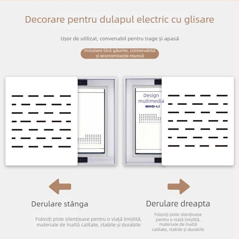 Tablou decorativ pentru cutia montată pe perete a contorului electric — înrămător, model peisaj, panou unic, nucleu PVC, ramă exterioară PS, pictură decorativă modernă cu gravură
