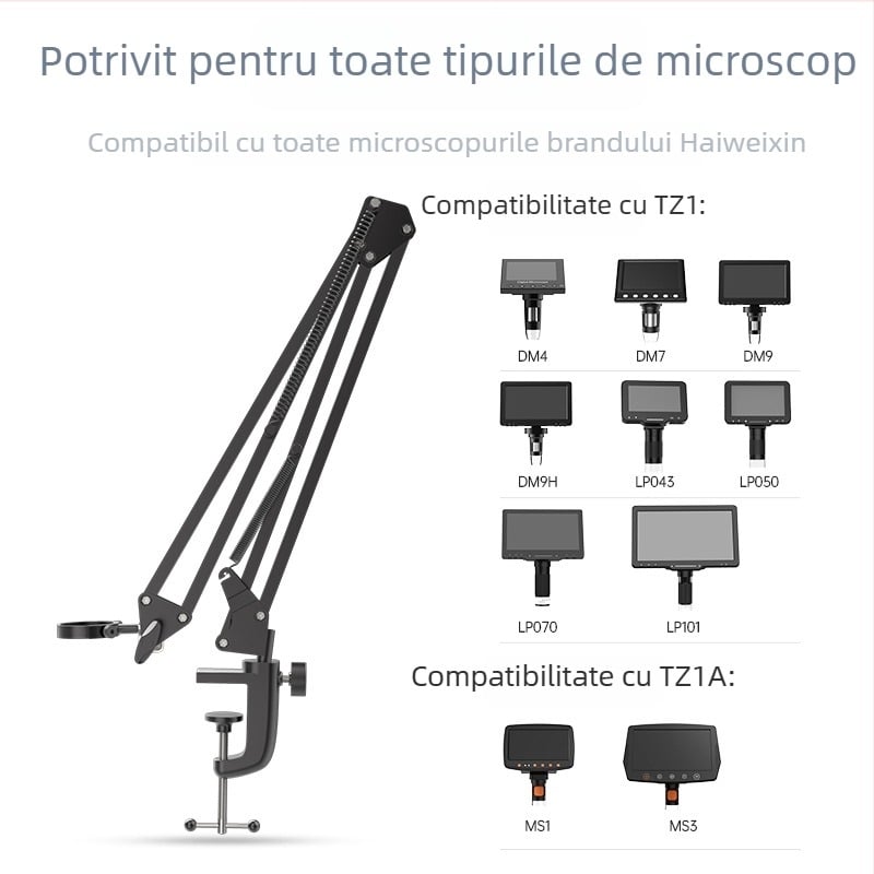 Suport de întreținere pentru microscop digital electronic și plăci de circuite, braț mecanic din aliaj de aluminiu TZ1