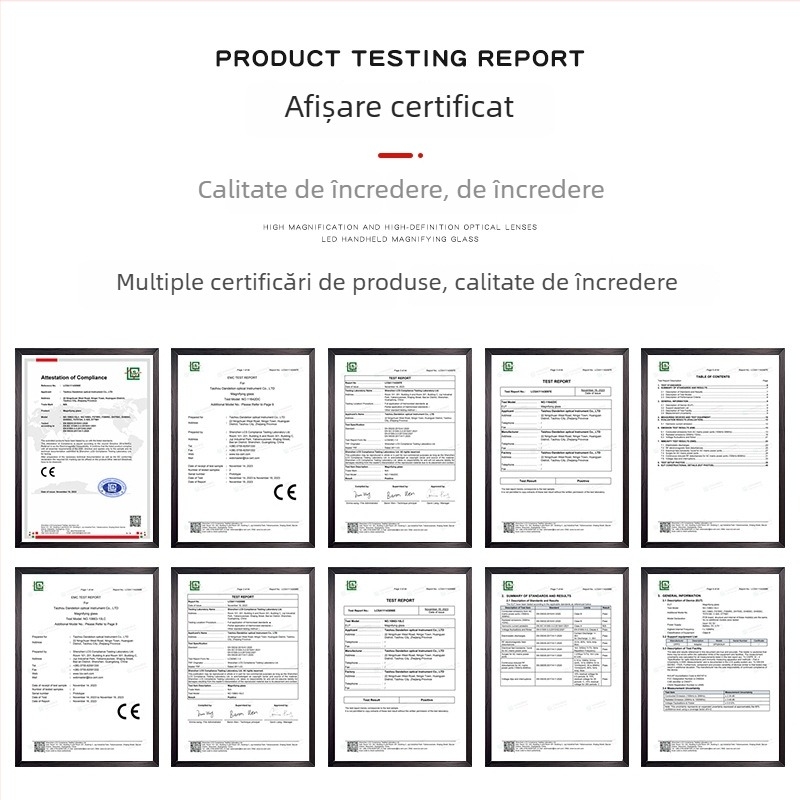 Mikroscop portabil de buzunar cu iluminare LED și detecție UV a bancnotelor, mărire 60x, identificarea bijuteriilor și relicvelor culturale