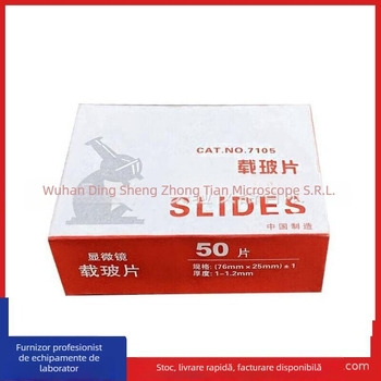 Slideuri de sticlă pentru microscop 7101, suprafață lucioasă, sticlă, 50 buc./cutie, calitate premium