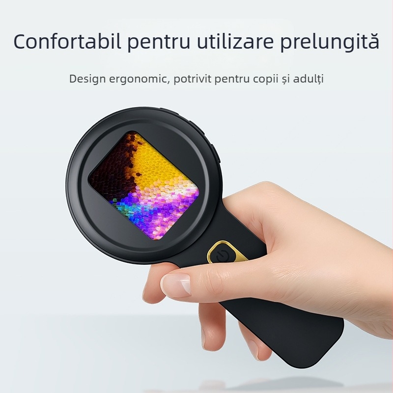 Lupa digitală portabilă pentru evaluarea bijuteriilor și pietrelor prețioase, microscop de înaltă definiție, inspecție și ajutor pentru citire pentru copii