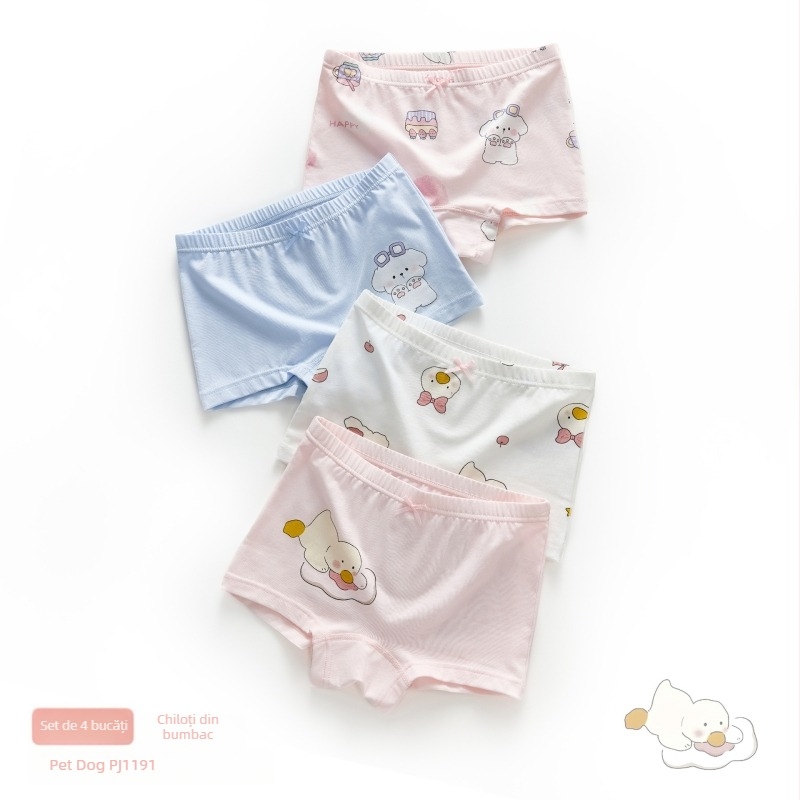 Chiloți pentru copii din bumbac, pentru fete, Clasa A, 95% bumbac, cusături cu patru ace și șase fire, pentru copii de peste 8 ani, toamnă 2025