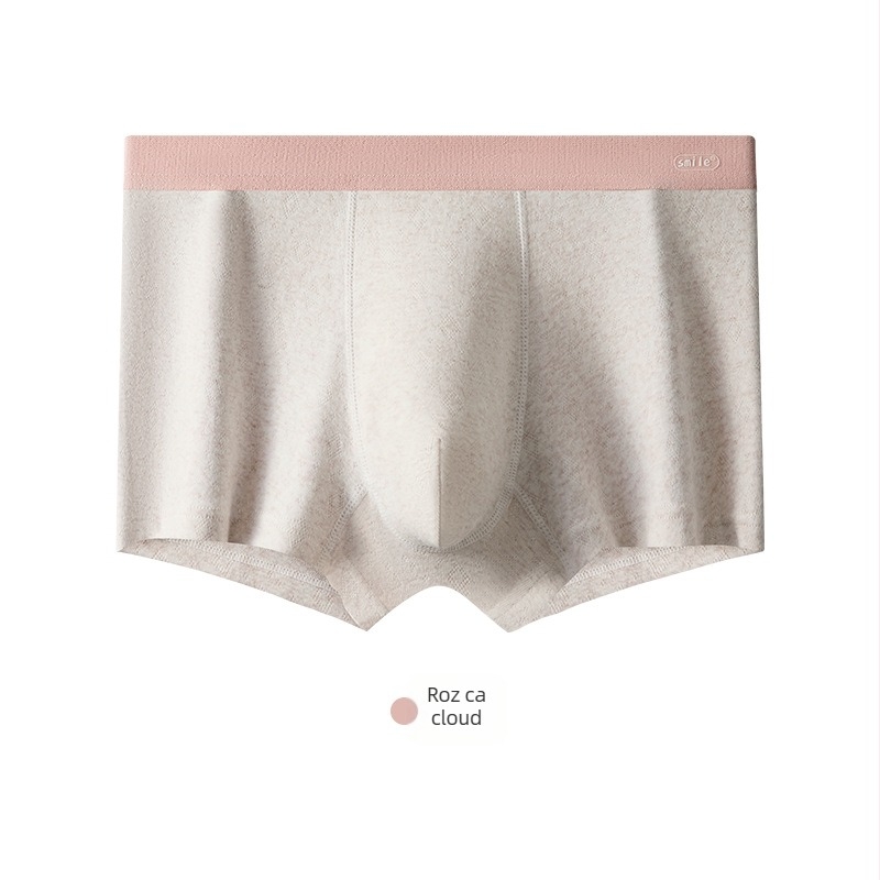 Boxeri bărbați cu talie medie din bumbac 95–100%, respirabili și antibacterieni, țesătură tricotată, căptușeală din viscoză