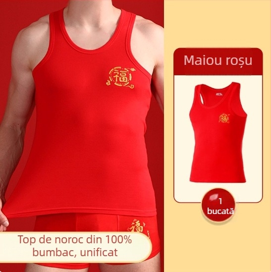 Vesta bărbați din bumbac 100%, Kangji Bird, guler rotund, pentru toate anotimpurile, greutate moderată 141–160 g/m²