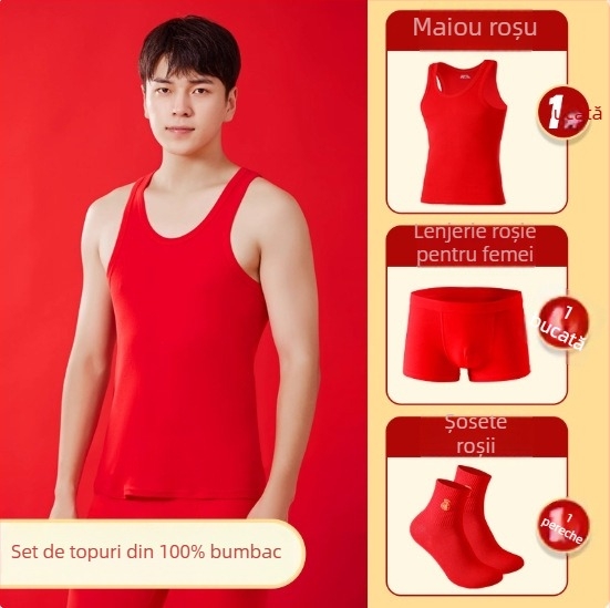 Vesta bărbați din bumbac 100%, Kangji Bird, guler rotund, pentru toate anotimpurile, greutate moderată 141–160 g/m²