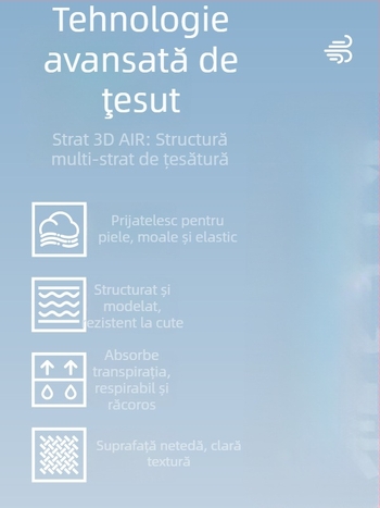 Pantaloni casual din bumbac cu strat de aer, croi lejer, 71% bumbac, Primăvara 2024