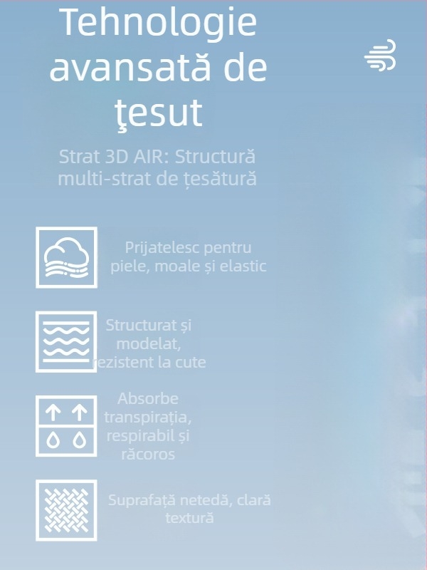 Pantaloni casual din bumbac cu strat de aer, croi lejer, 71% bumbac, Primăvara 2024