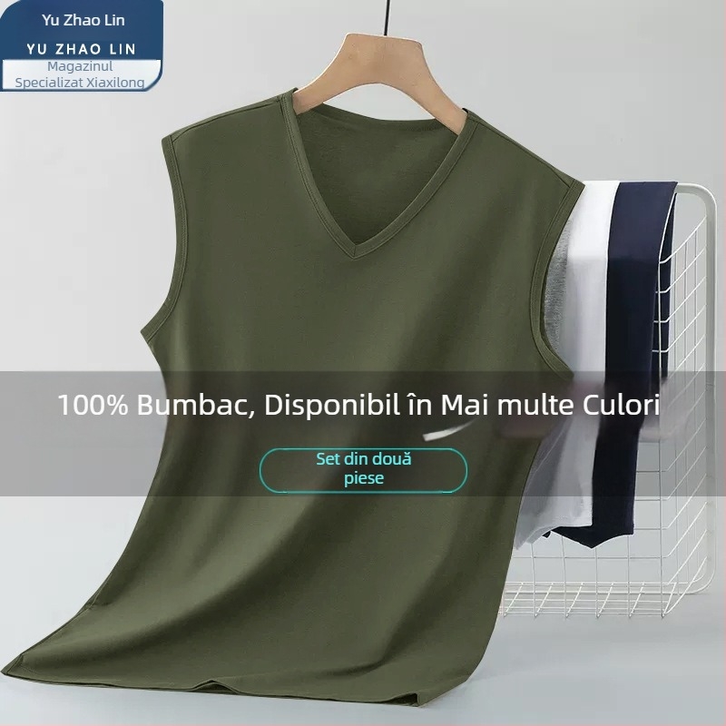 Maieu bărbătesc din bumbac 100%, croială mulată, țesătură subțire, tiv drept