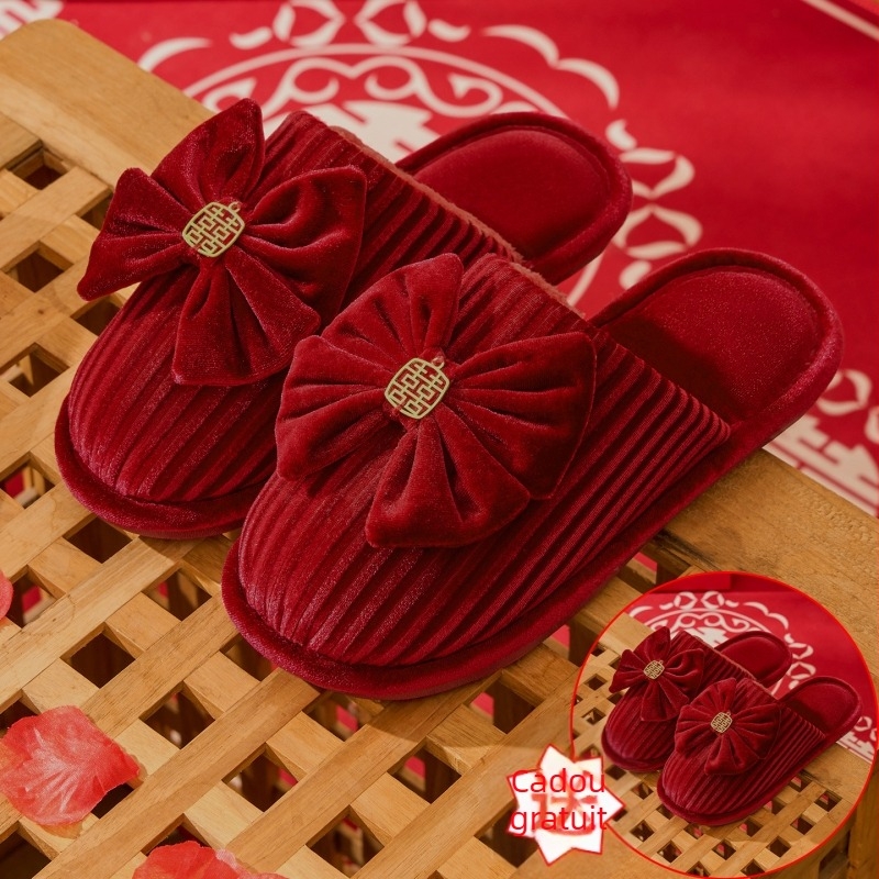 Papuci de casă unisex pentru iarnă, design Toe-Loop, partea superioară din piele intoarsă, talpă PVC, creștere în înălime, călduroase, anti-derapare, vârf închis