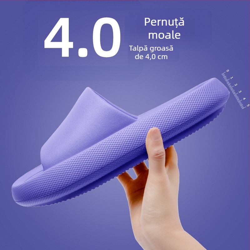 Papuci unisex cu creștere în înălțime de 5 cm, talpă EVA groasă, design cu curea între degetul mare, încălțăminte de vară pentru nuntă