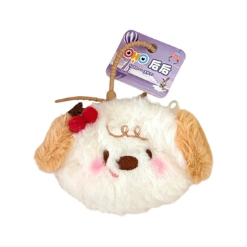 Portofel pentru monede din pluș, model cu desene animate, stil casual de călătorie, 1 pliură, greutate 14 g