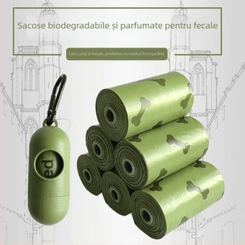 Saci biodegradabili pentru animale de companie (câini și pisici), groși, portabili