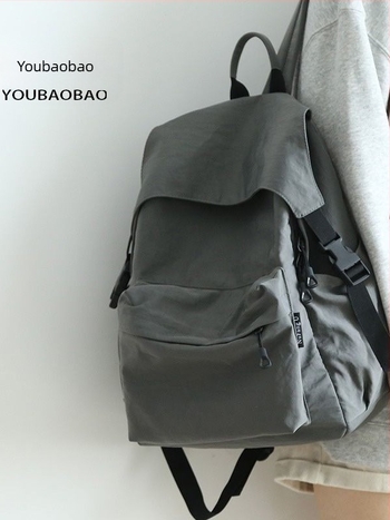 Rucsac cu bretele dublate, din nylon ușor, unisex, stil casual de călătorie, compatibil cu laptop de 14 inch, căptușeală poliester, respirabil