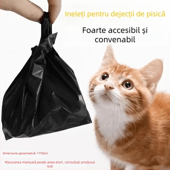 Set de 300 de pungile pentru fecalele pisicii cu lopățică de curățare, brand Friendly, grosime standard