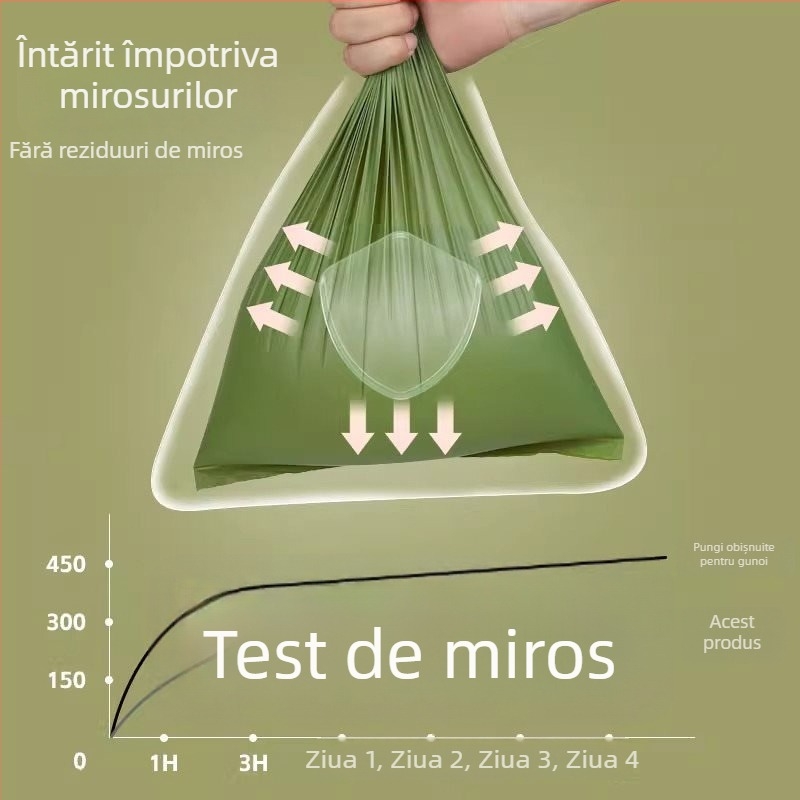 Saci biodegradabili pentru fecale de câini și pisici, îngroșați, pentru colectarea deșeurilor