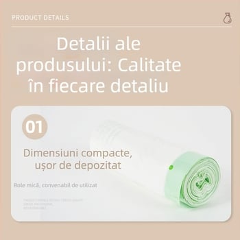 Sac de unică folosință pentru tava de pisică, tip role, neimportat, fără aprovizionare transfrontalieră