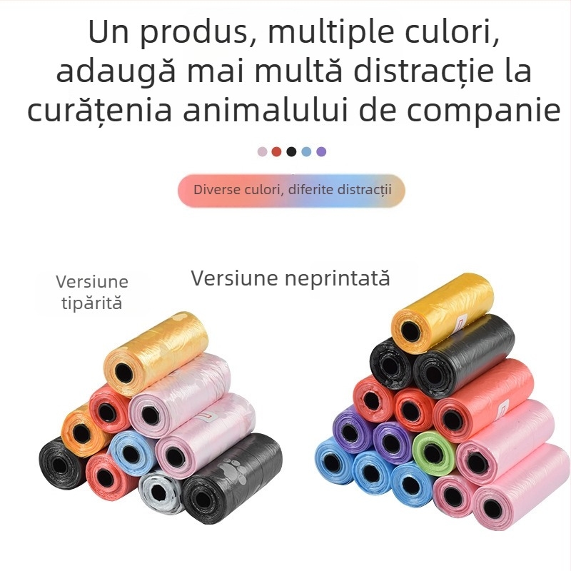 Lingură pentru deșeuri de animale de companie, din plastic, design în spirală, grosime standard