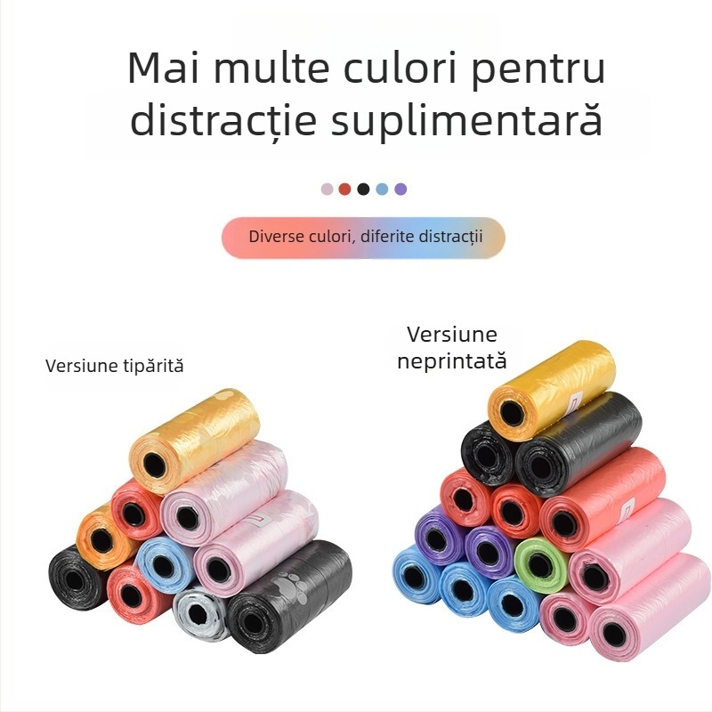 Lingură pentru deșeuri de animale de companie, din plastic, design în spirală, grosime standard