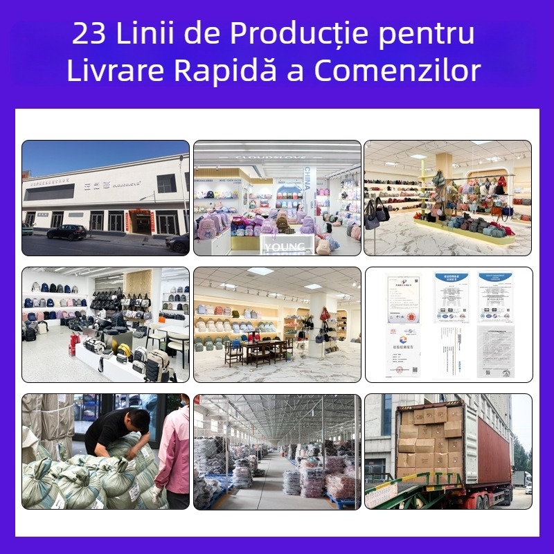 Rucsac pentru femei din nylon, cu buzunar pentru laptop, căptușeală poliester, închidere cu fermoar, compartiment suplimentar