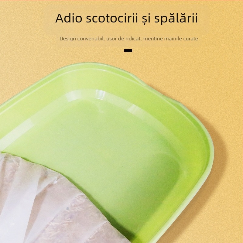 Saci de nisip pentru pisici - de unică folosință, PE, groși, model rulat