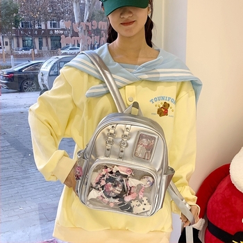 Rucsac Shuai Dundun — Material PU, Rezistent la apă, Stil Urban Minimalist, Capacitate sub 20 L