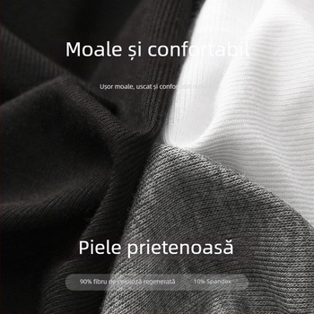 Maieu pentru bărbați Ecocos, țesătură subțire 121–140 g/m², fibră de celuloză regenerată 90–95%, guler rotund