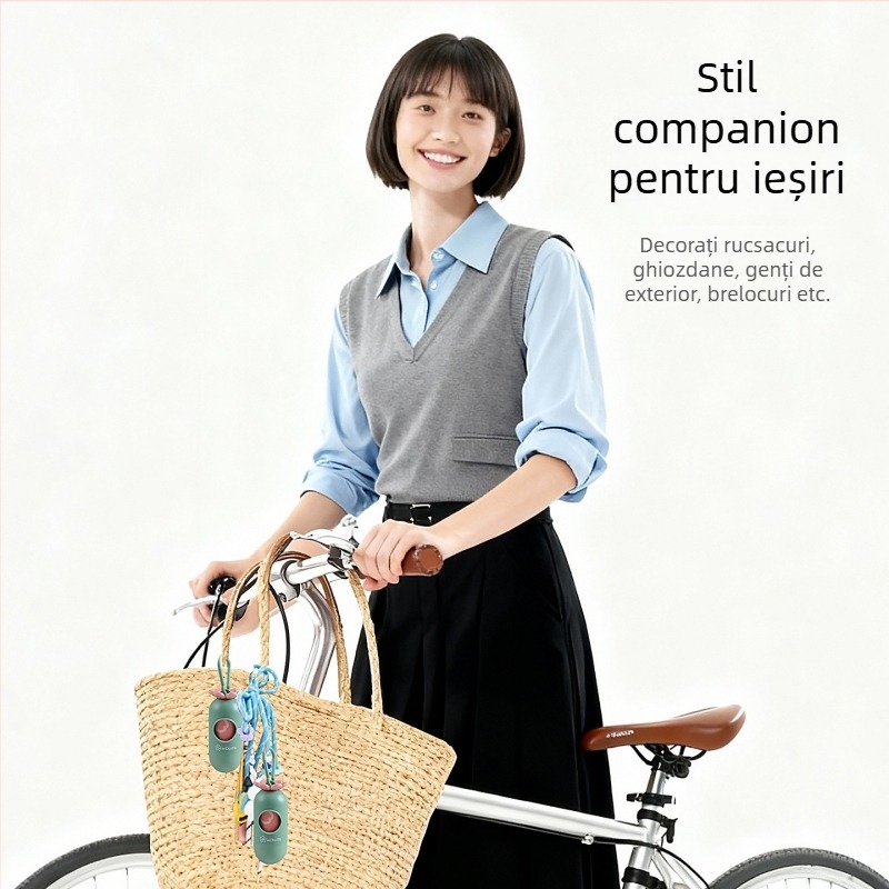 TAIDAMI Dispenser Portabil pentru Pungi de Câini – Tip Roll, din EPI+HDPE; Grosime Standard; Articol 4589830022278