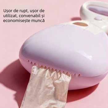Curățător portabil pentru excremente de câine, din plastic, modelul 311, pentru exterior, compatibil cu saci de gunoi