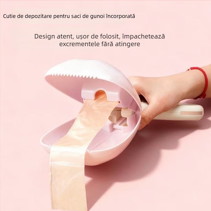 Curățător portabil pentru excremente de câine, din plastic, modelul 311, pentru exterior, compatibil cu saci de gunoi