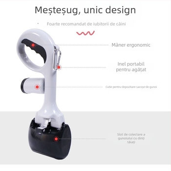 Set colectare excremente câine cu sacoșe | Plastic, 100 buc., Paitele, etichetă privată licențiată