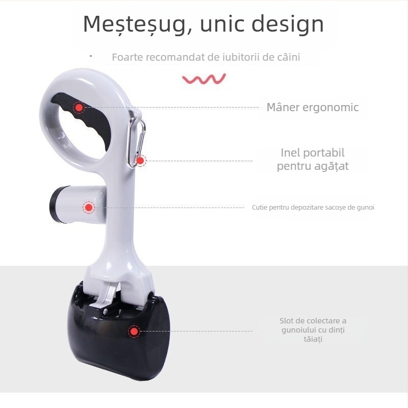 Set colectare excremente câine cu sacoșe | Plastic, 100 buc., Paitele, etichetă privată licențiată