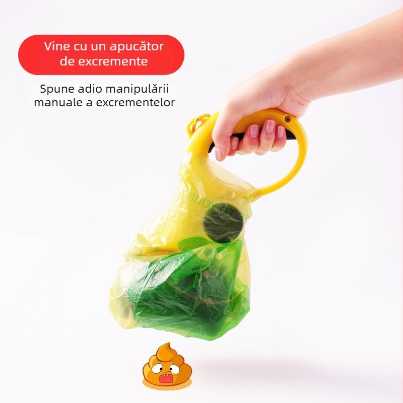 Pungi pentru fecale de câine – degradabile, în role continue, plastic gros