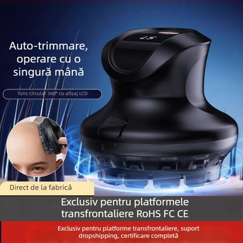 Mașină de tuns păr pentru uz casnic, cu motor fără perii, alimentare prin încărcare, lame din oțel inoxidabil, complet lavabilă, potrivită pentru animale de companie