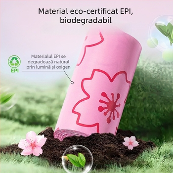 Saci de gunoi pentru animale de companie, tip rulă, din material degradabil, grosime standard, etichetă privată disponibilă