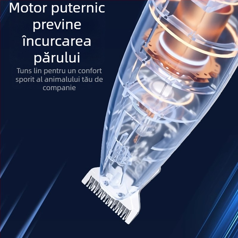 Trimmer pentru labele pisicii, silențios, reîncărcabil, lame din ABS, ceramică și oțel inoxidabil