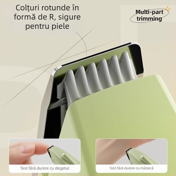 Trimmer pentru păr pe labuțele pisicilor și câinilor — corp ABS, lame din oțel inoxidabil și ceramică, componente PP; Cod produs 25H0091M; Importat: Nu