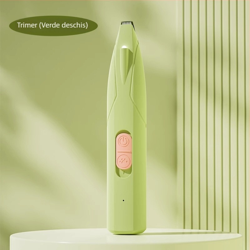 Trimmer pentru păr pe labuțele pisicilor și câinilor — corp ABS, lame din oțel inoxidabil și ceramică, componente PP; Cod produs 25H0091M; Importat: Nu